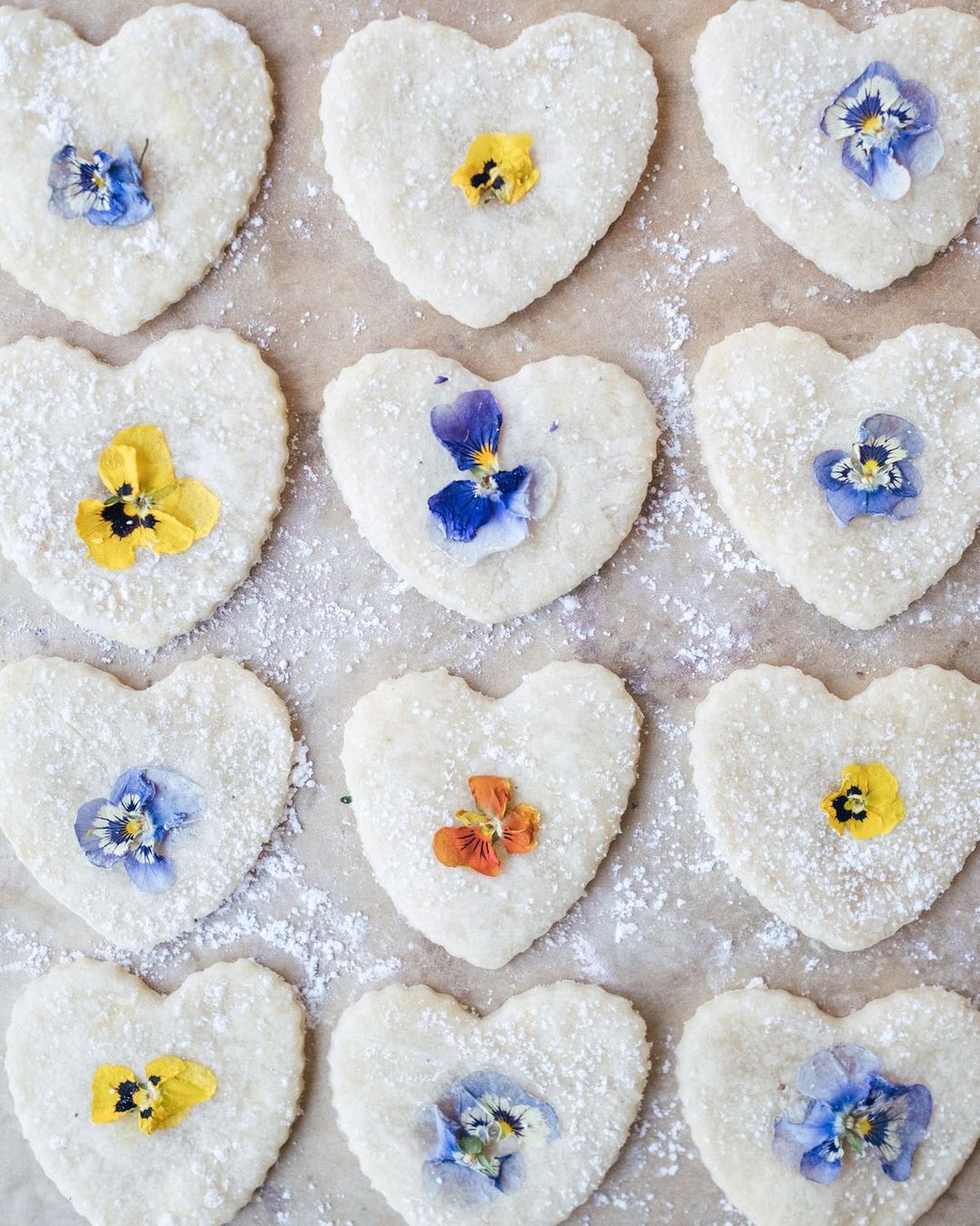 Heart Warming Violet Tea Cookies