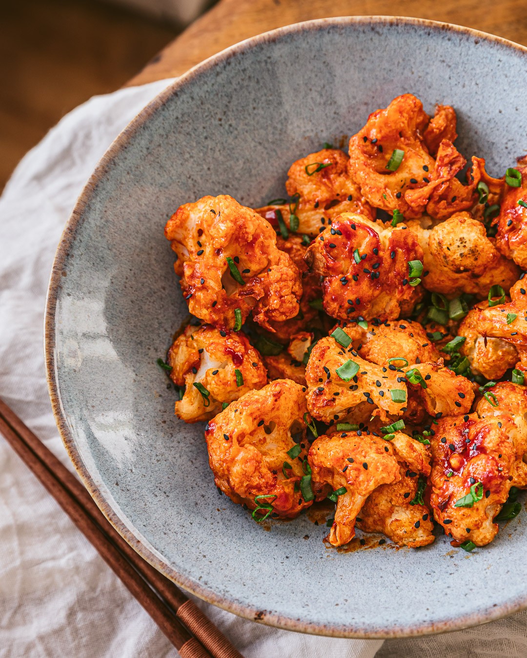 Korean-Style Spicy Cauliflower Wings