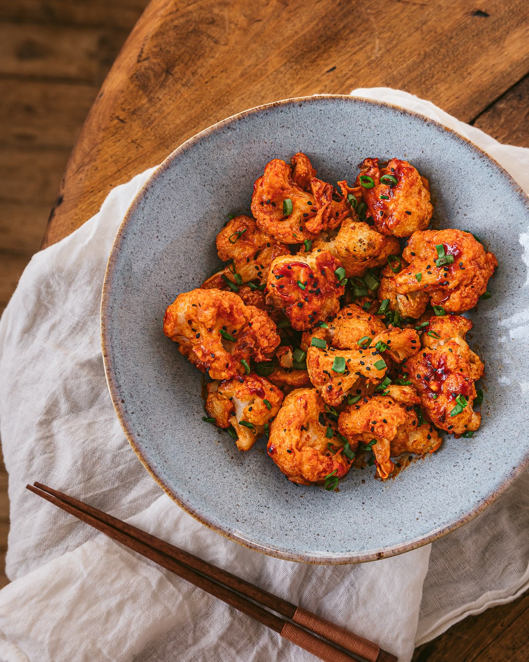 Korean-Style Spicy Cauliflower Wings