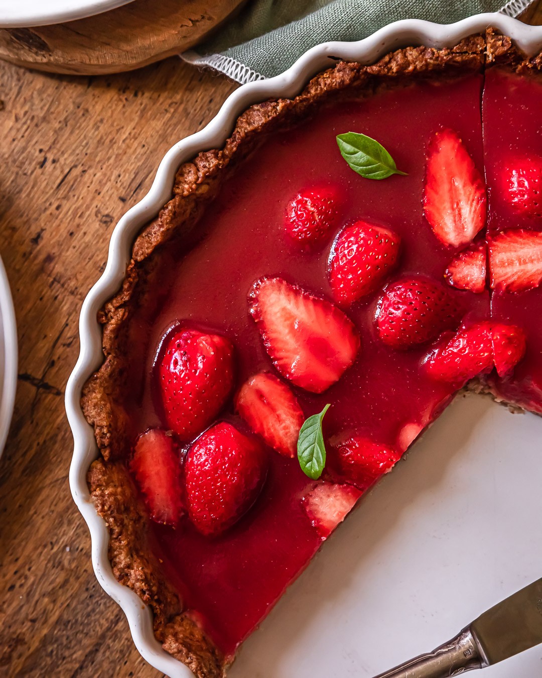 Vegan Jelly Strawberry Pie