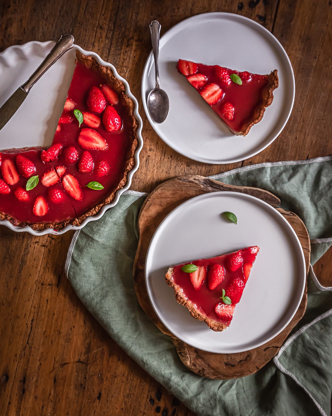 Vegan Jelly Strawberry Pie