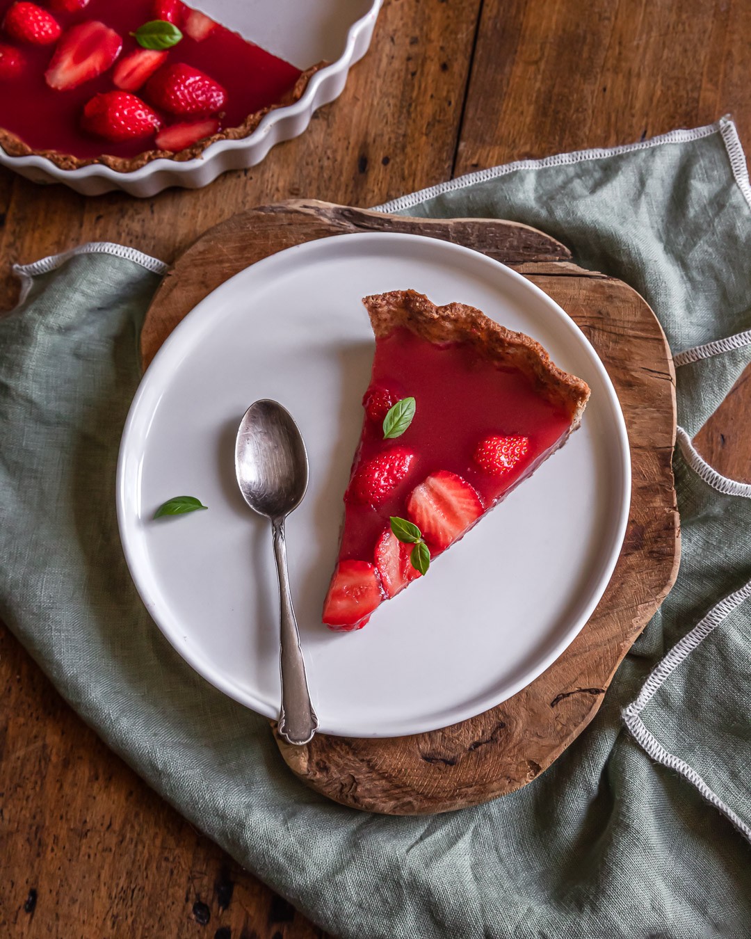 Vegan Jelly Strawberry Pie