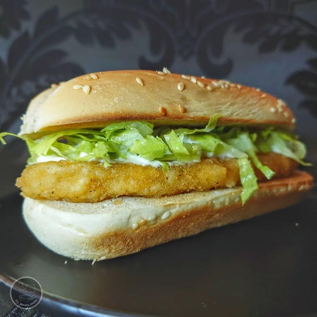 Microwave Vegan Chickun Burger