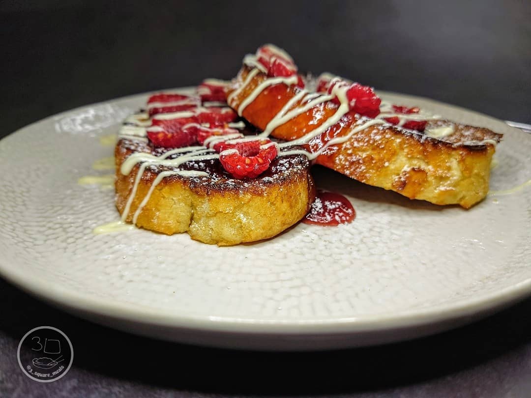 Raspberry White Chocolate French Toast