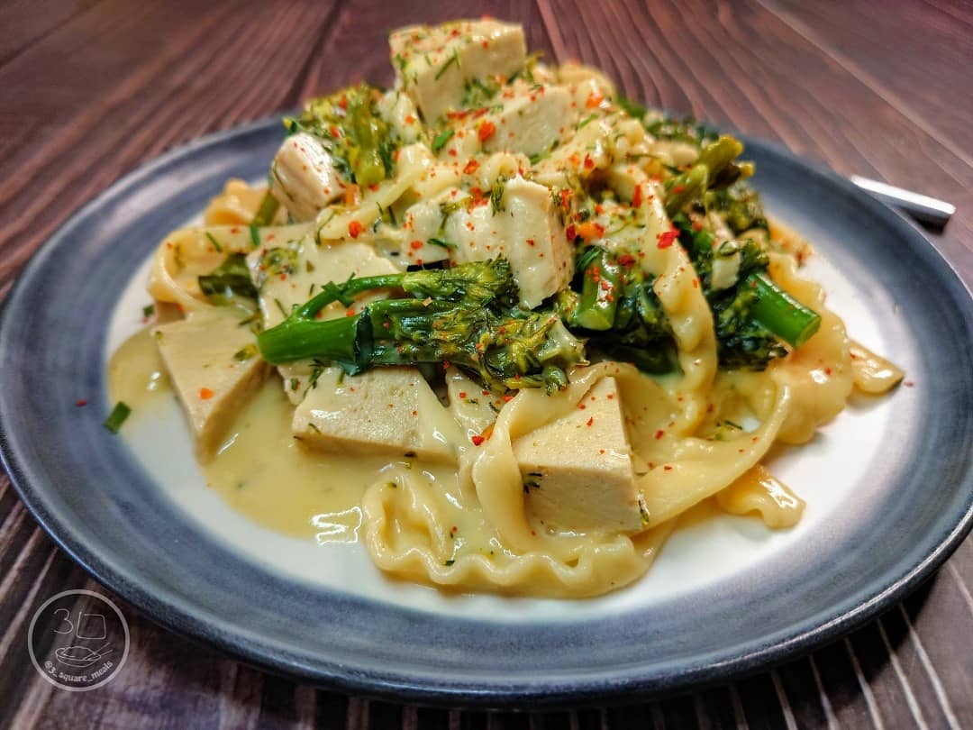 Quorn Mafalde Pasta with Roast and Broccoli