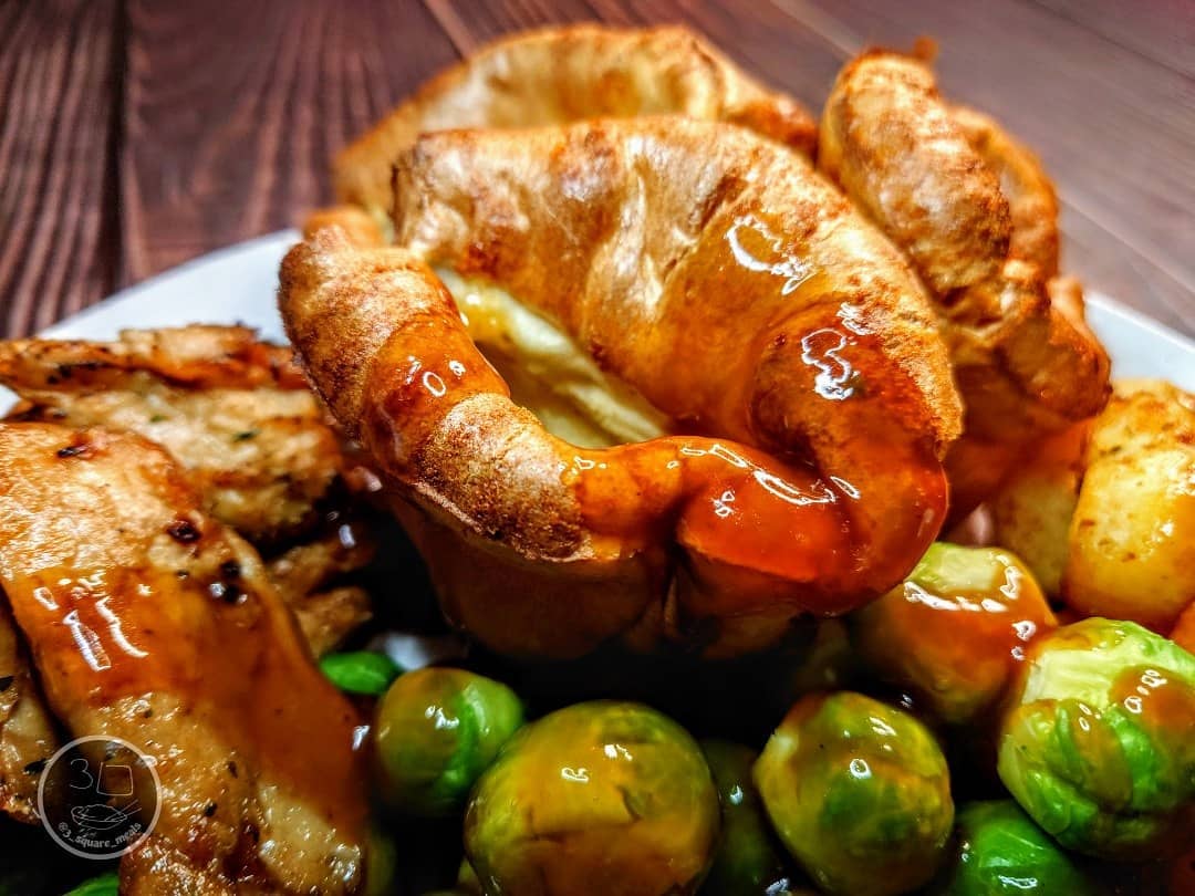 Sunday Roast Dinner with Roasted Vegetables and Naked Glory Tenderstrips