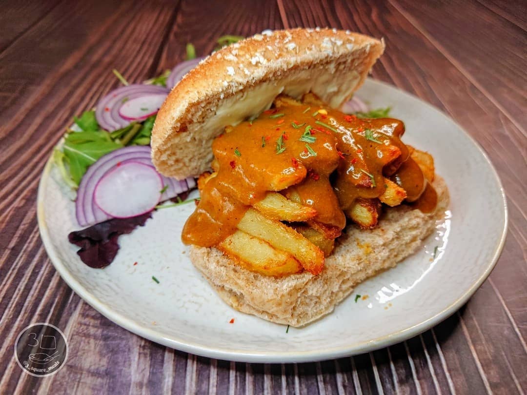 Curry Sauce Chip Butty