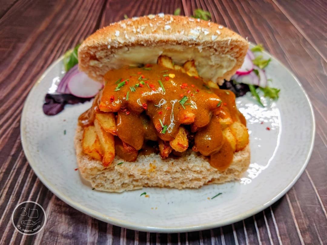Curry Sauce Chip Butty