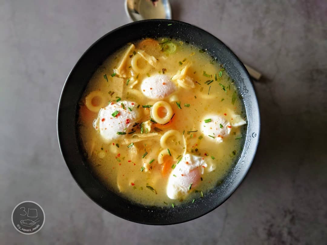Vegetarian Chicken Noodle Soup