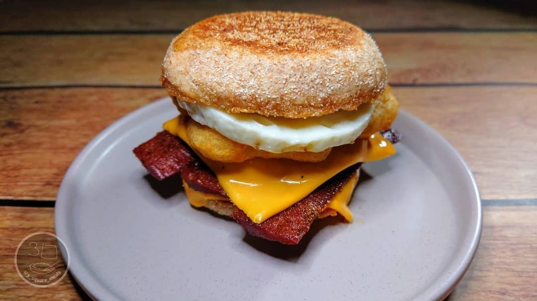 Vegetarian Egg and Sausage Muffin