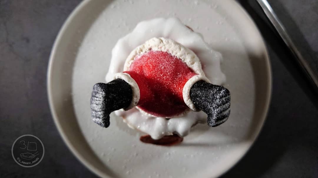 Santa Cheesecake with Marzipan Legs