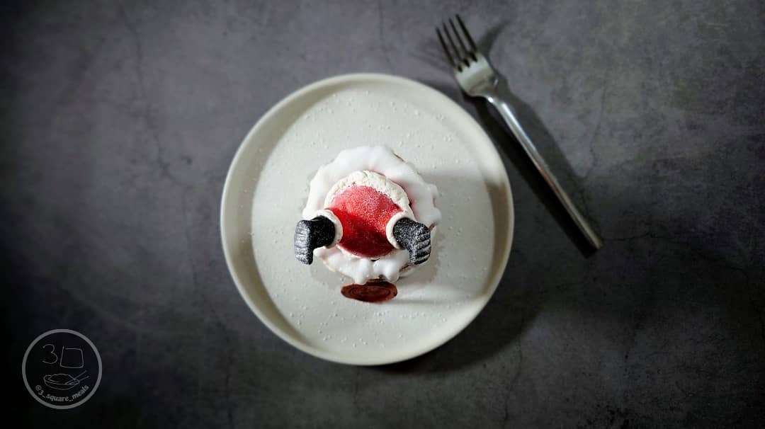 Santa Cheesecake with Marzipan Legs