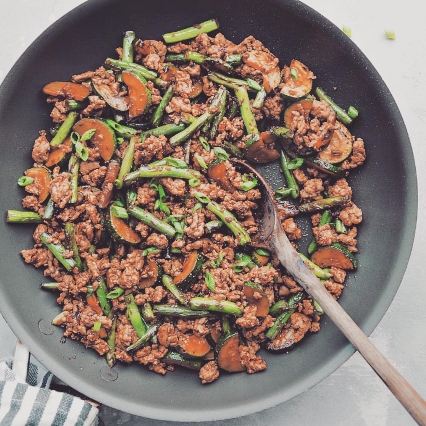 Quick and Easy Pork and Greens Stir Fry