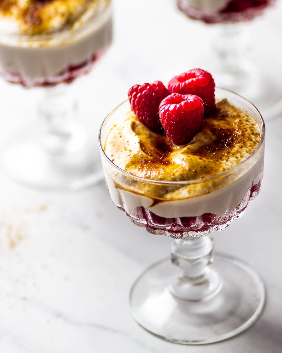 Quick Raspberry Cream Dessert