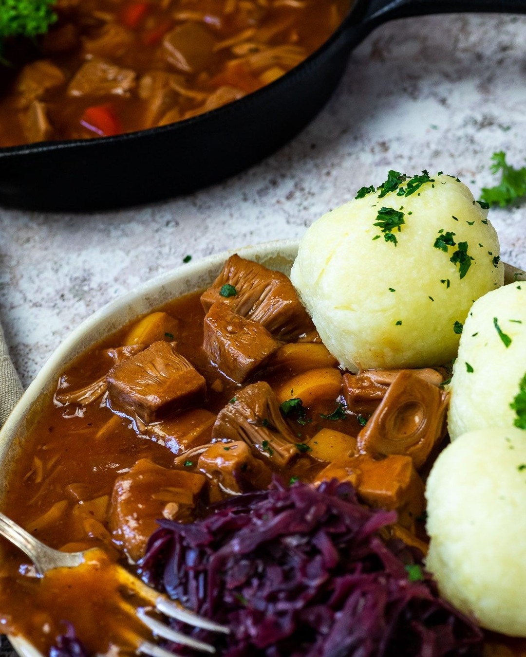 Hearty Vegan Jackfruit Goulash
