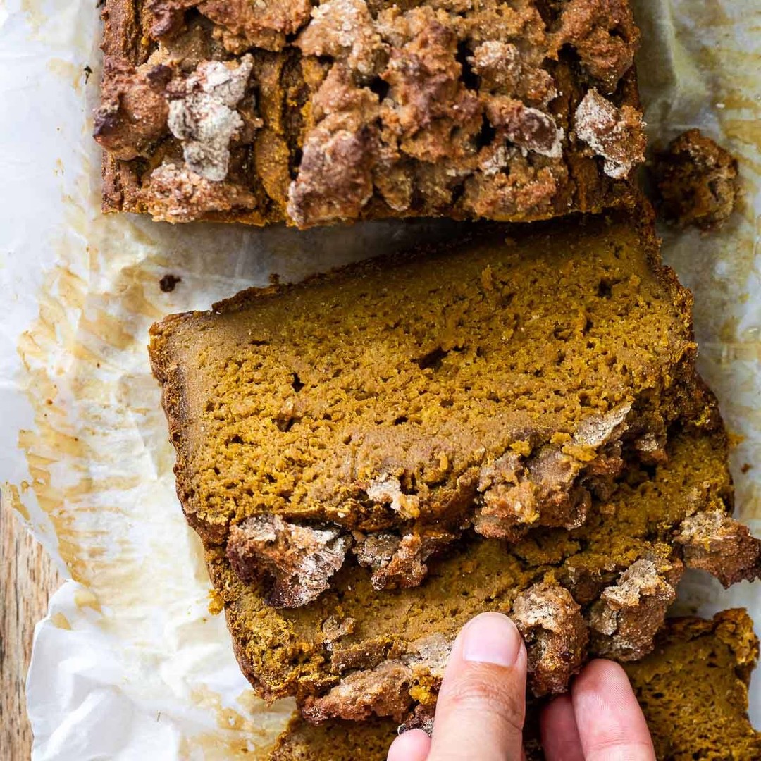 Fluffy Homemade Vegan Pumpkin Bread