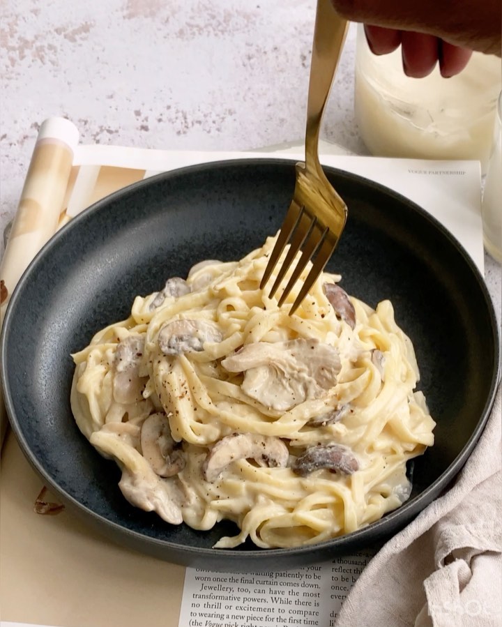 Creamy Healthy Mushroom Pasta