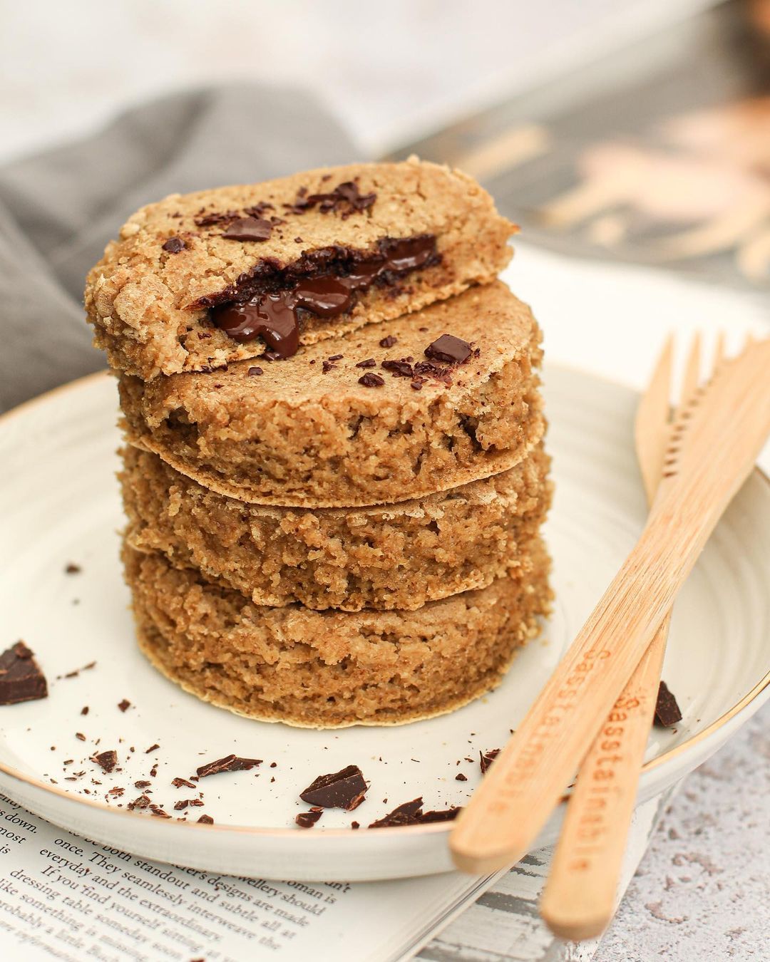 Chocolate Filled Pancakes