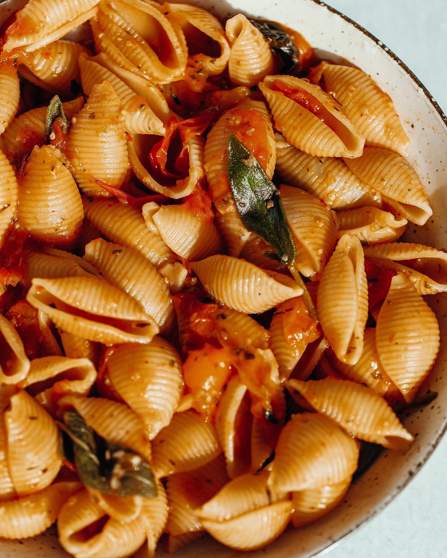 Vegan Garlic Butter & Sage Shell Pasta