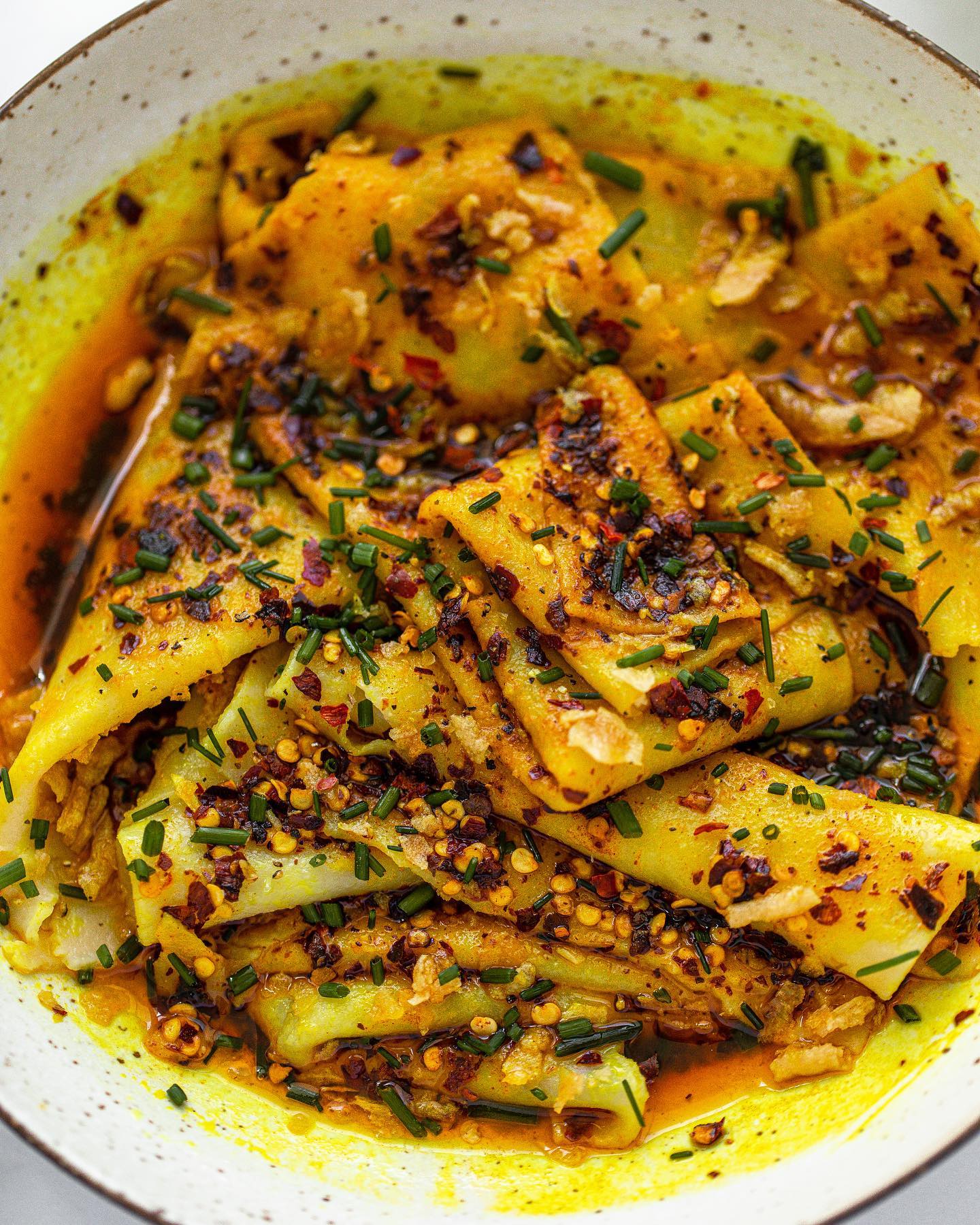 Silky Handkerchief Pasta with Saffron & Turmeric