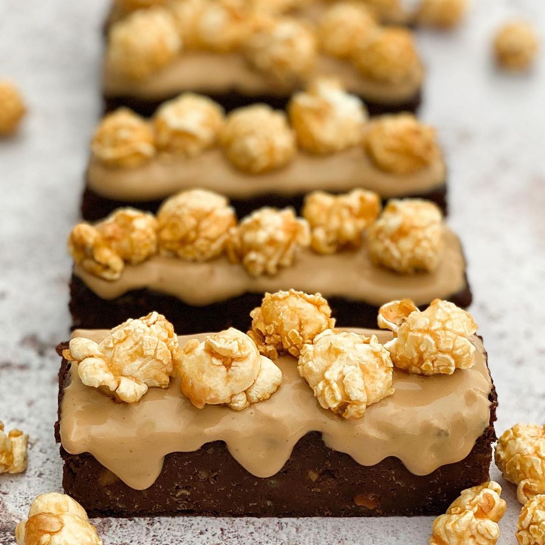 Mocha Fudge Brownie Bars with Coffee Caramel Frosting