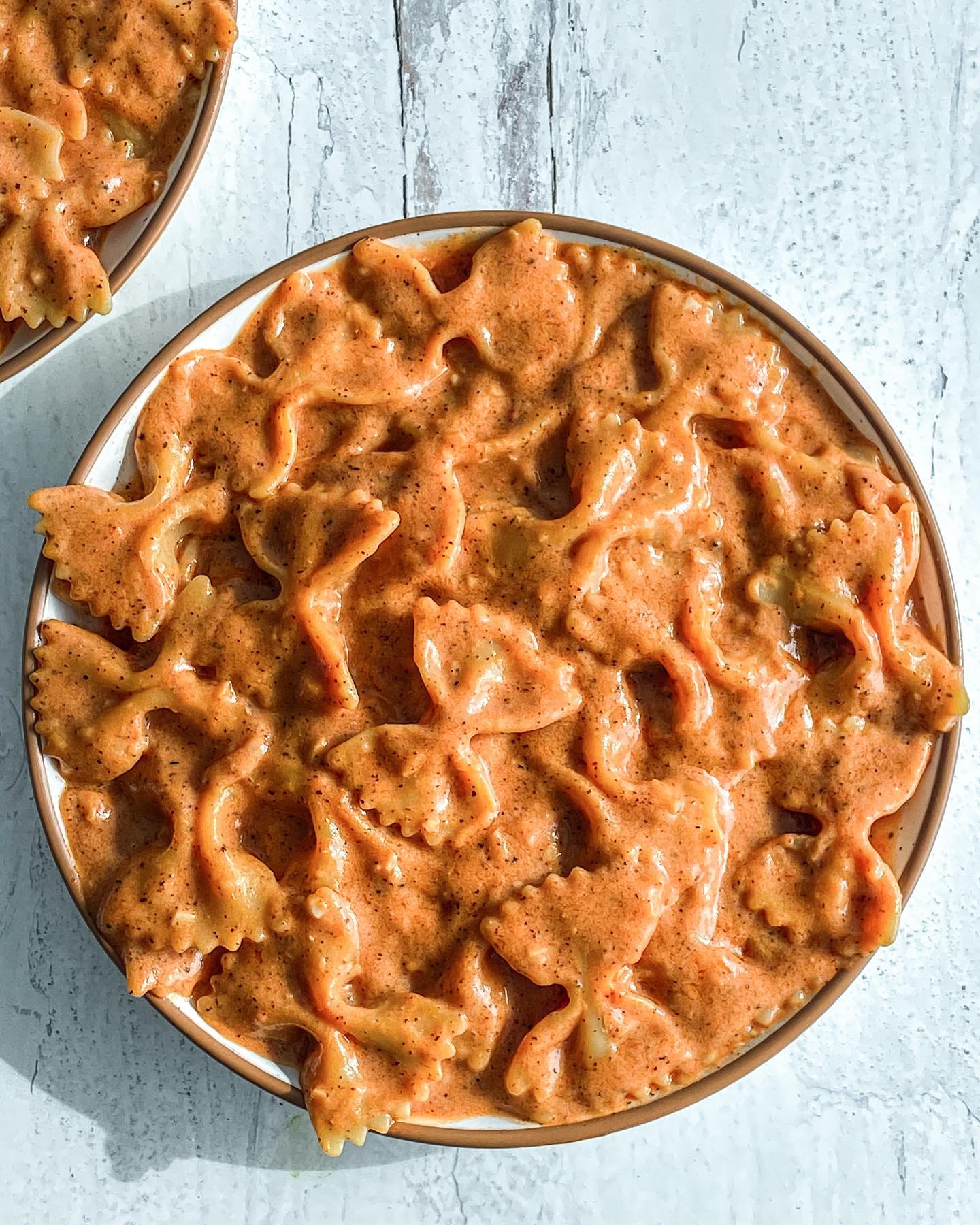 Vegan Creamy Tomato Farfalle Pasta