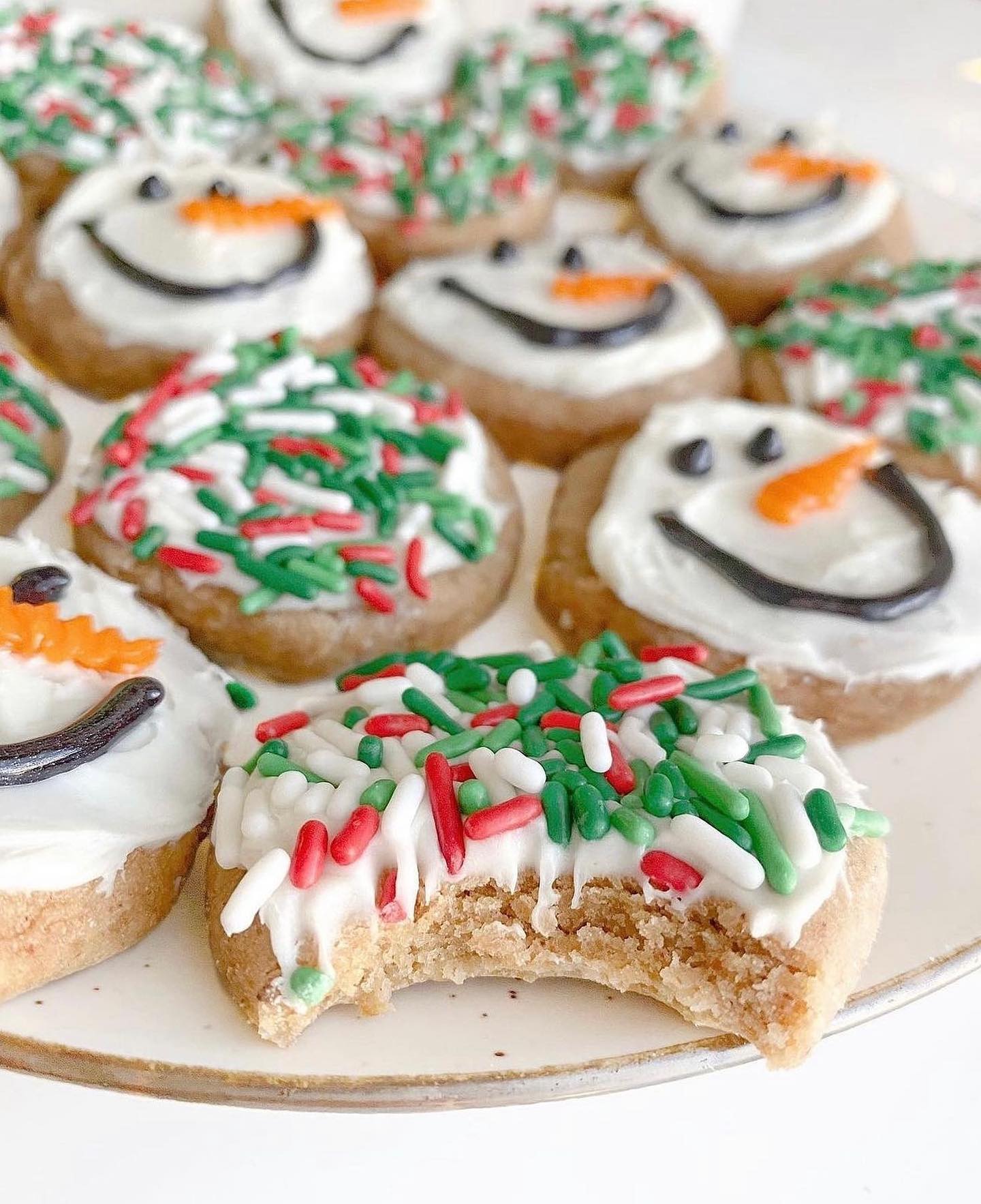 Gluten-Free Almond Flour Sugar Cookies with Coconut Frosting