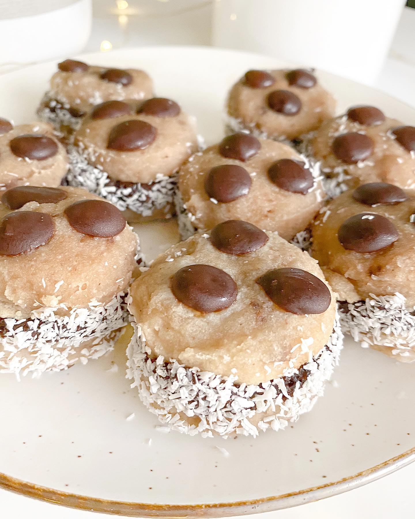 Vegan Banana Cookies with Chocolate Chips and Coconut