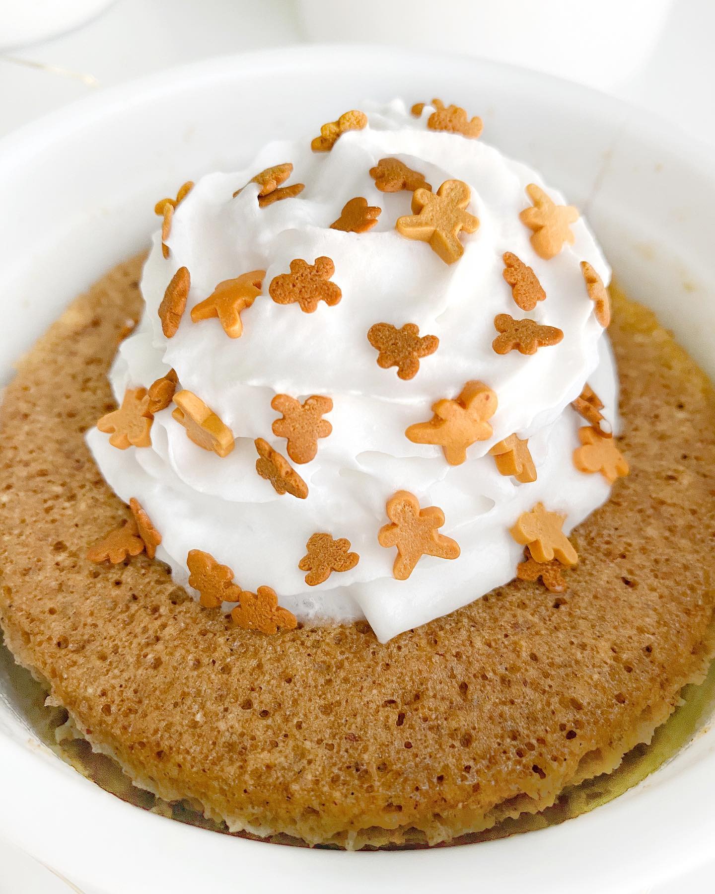 Festive Gingerbread Mug Cake