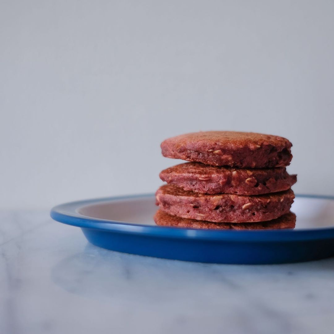 Beet + Oat Pancakes