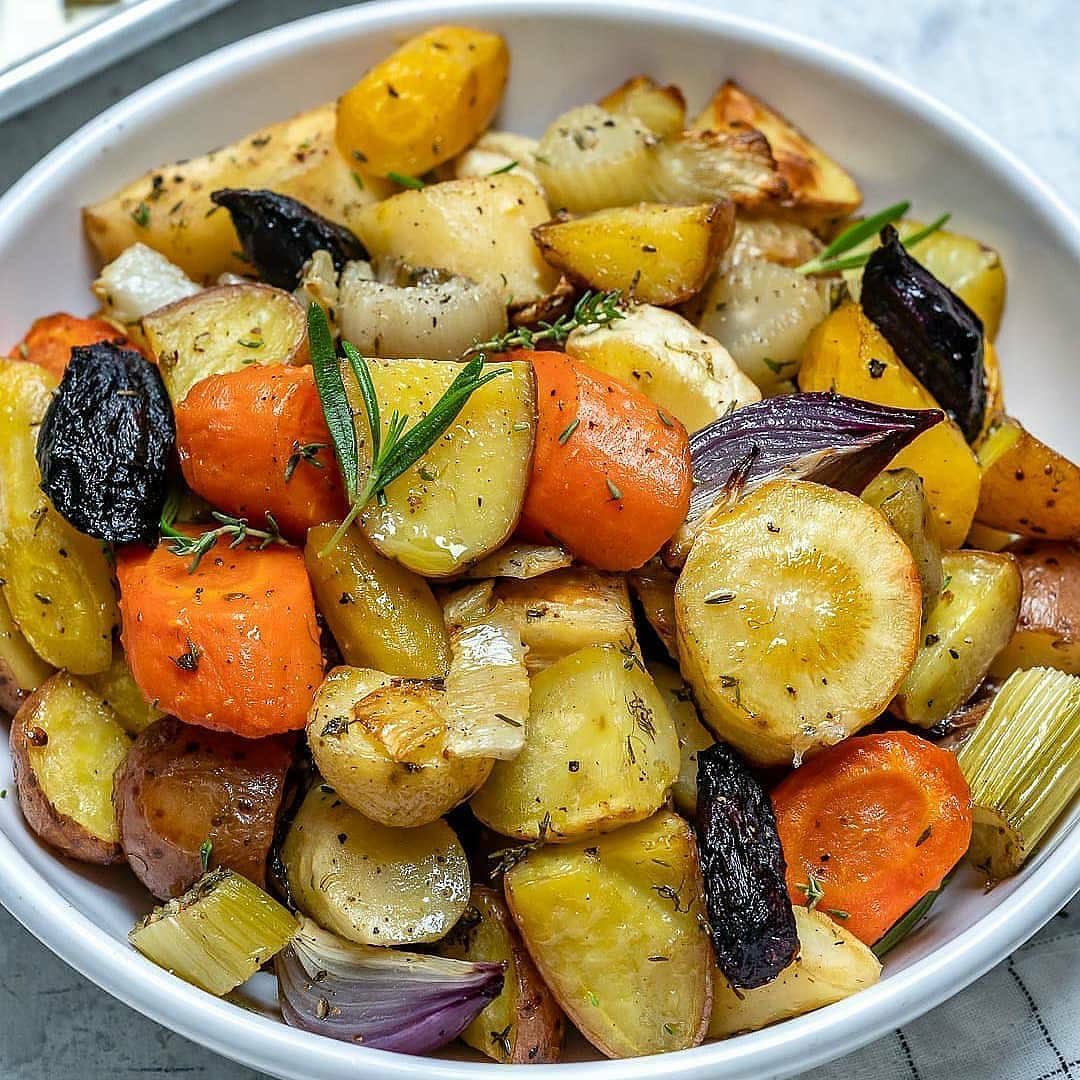 Rosemary Roasted Root Vegetables