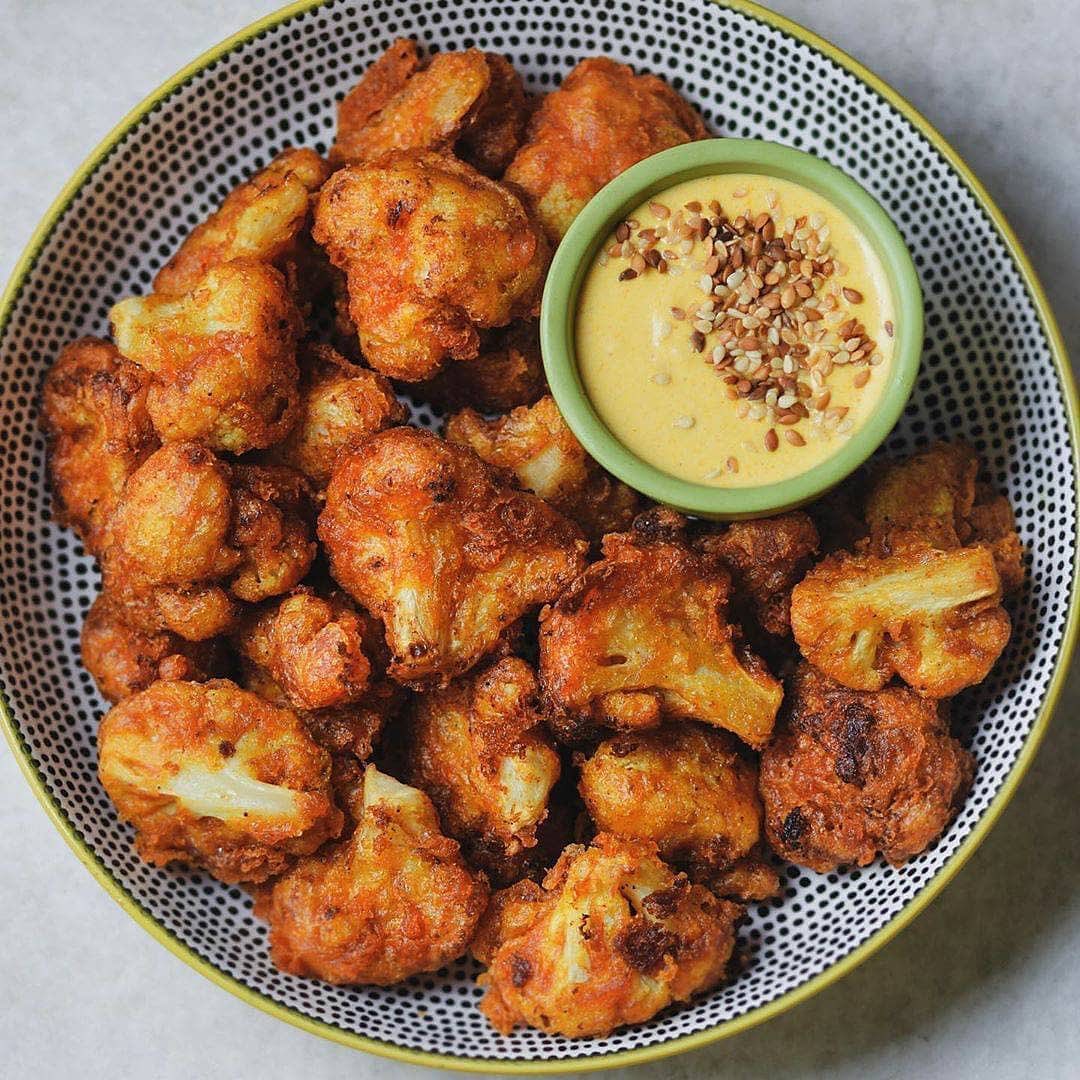 Beer Battered Spicy Cauliflower