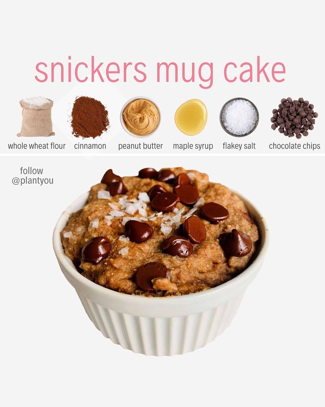 Vegan Snickers Mug Cake