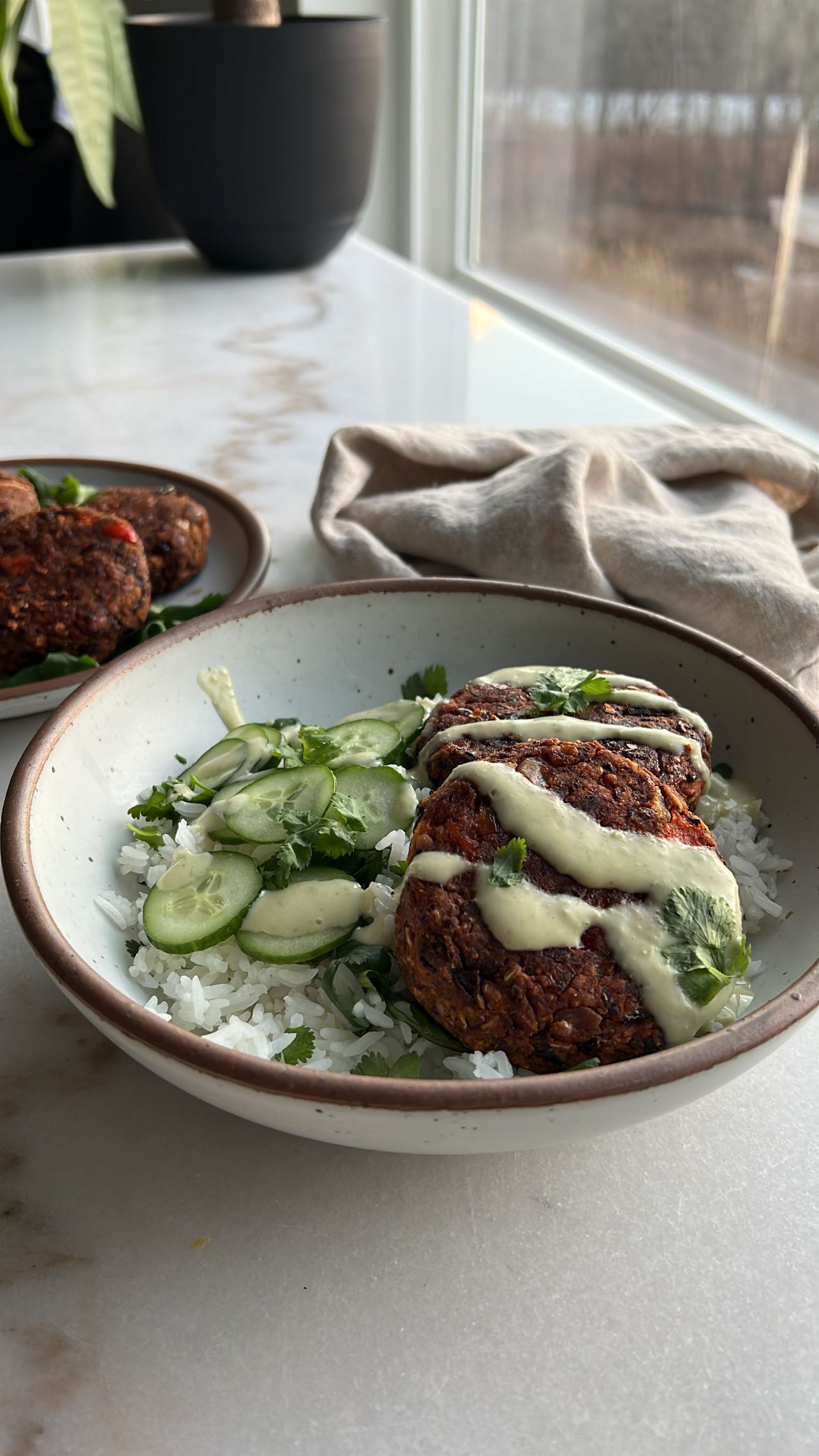 Lime Drenched Sweet Potato Black Bean Patties