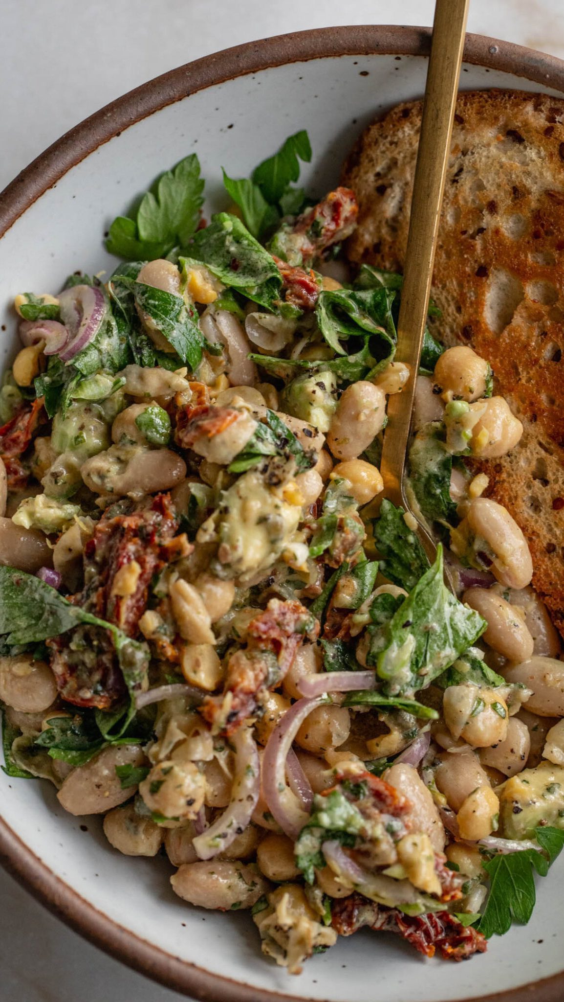 Marinated Sun-Dried Tomato Bean Salad