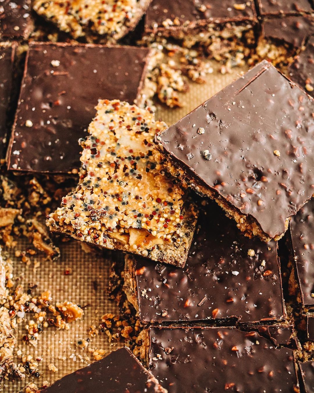 Salted Dark Chocolate Quinoa Matzo Crack