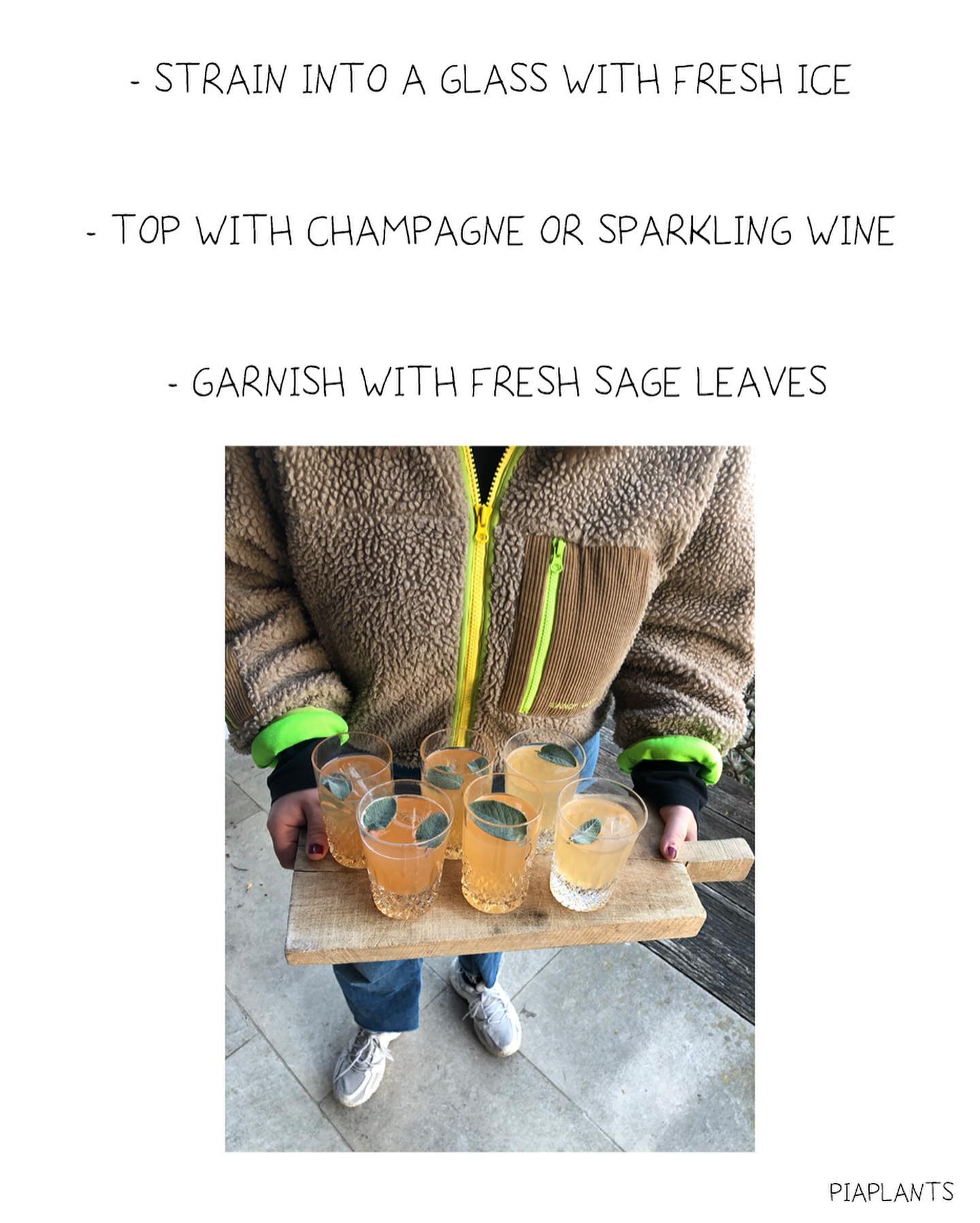 Sage-Infused Grapefruit Sparkling Cocktail