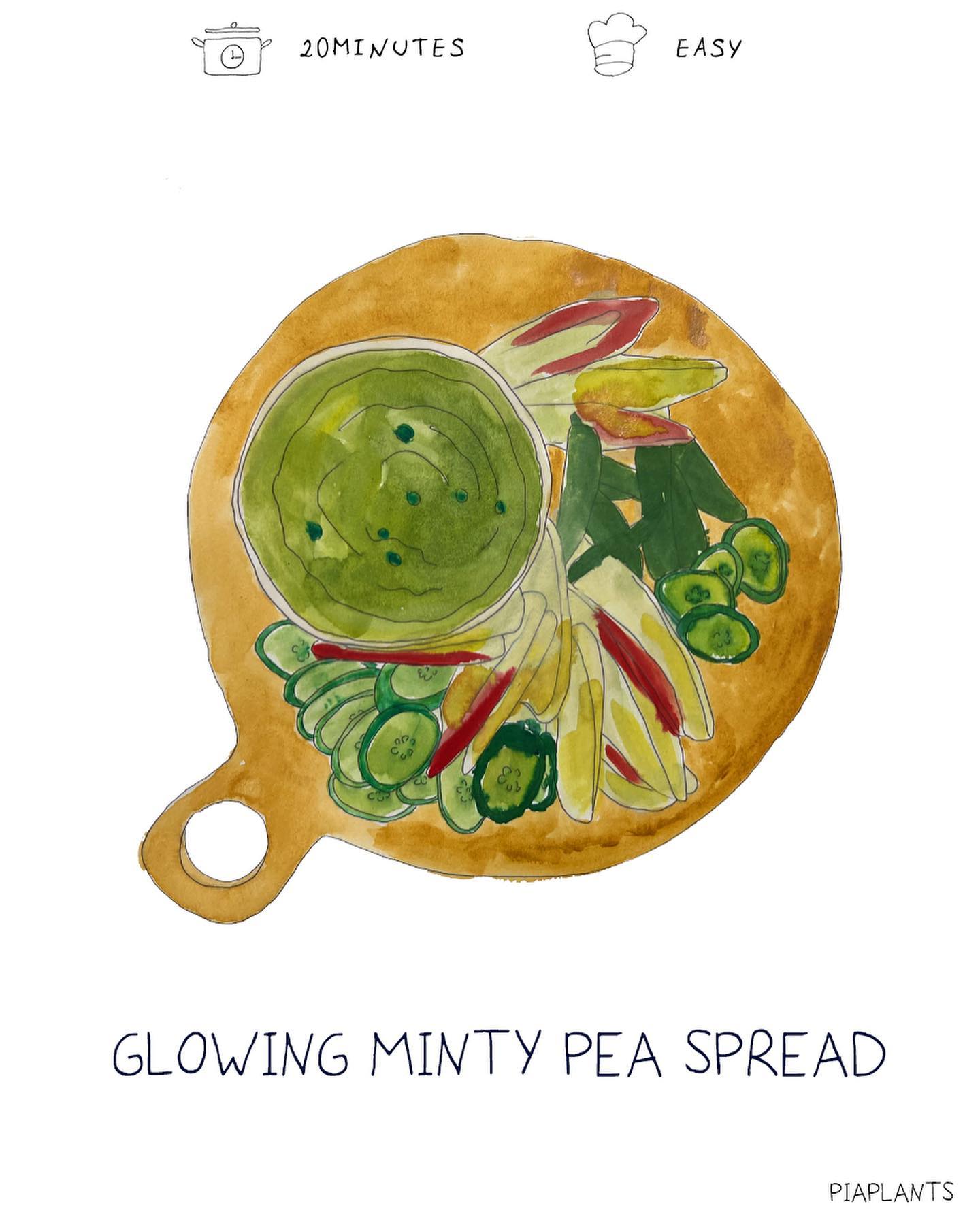 Ultra Healthy Herbed Pea Dip