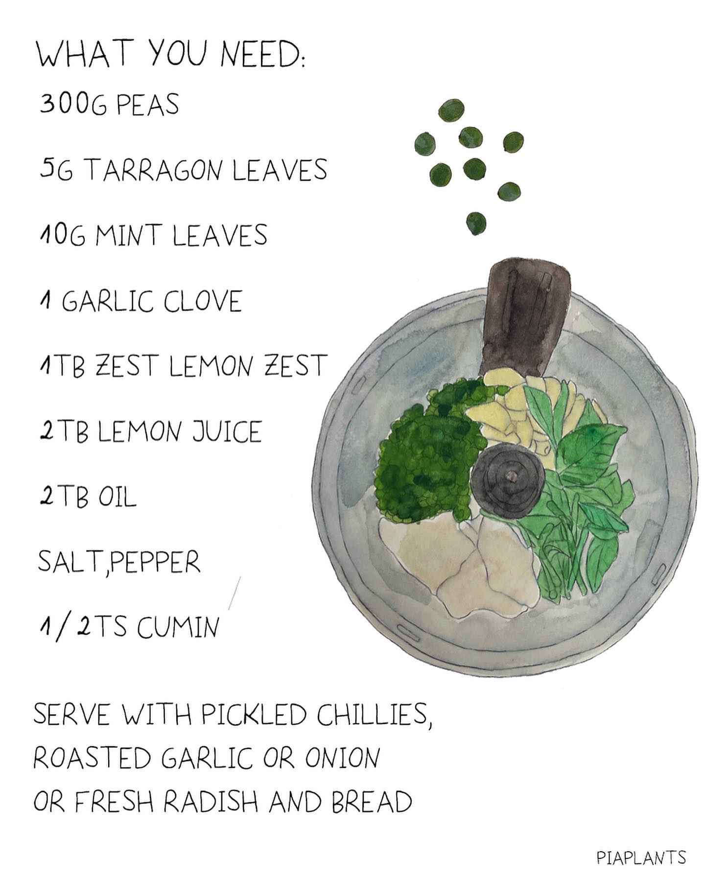Ultra Healthy Herbed Pea Dip