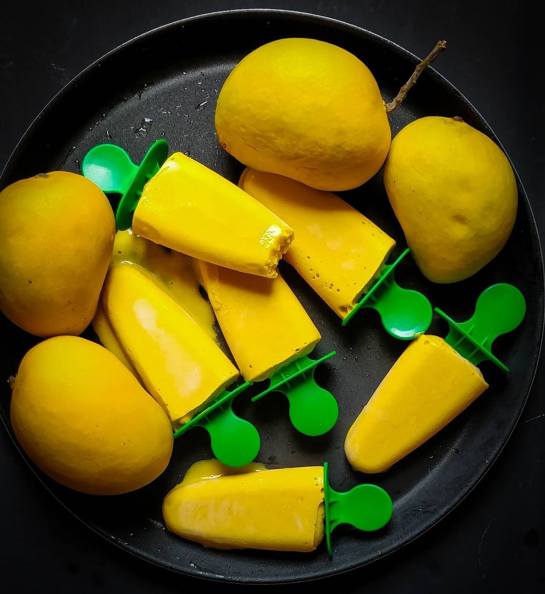 15 Min Mango Cashew Popsicles