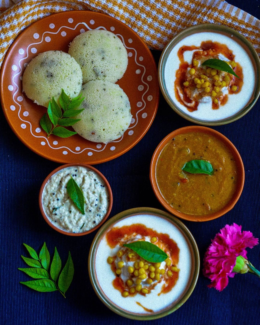 Coconut Chutney and South Indian Style Dahi Vadas