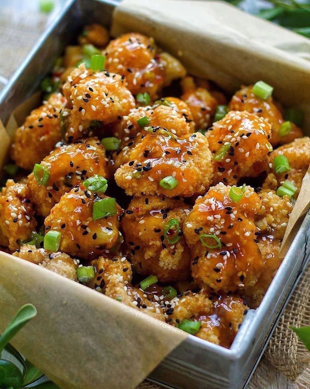 Spicy Sesame Cauliflower Wings