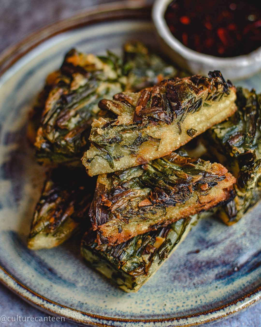 Kanom Guay Chai Aka Thai Chive Cakes