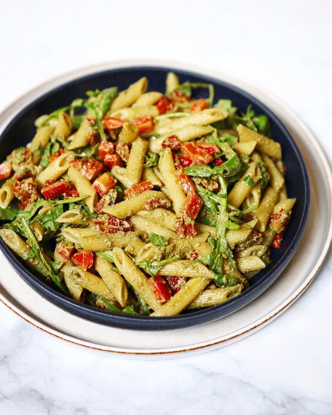 Easy Pasta Salad with Homemade Pesto