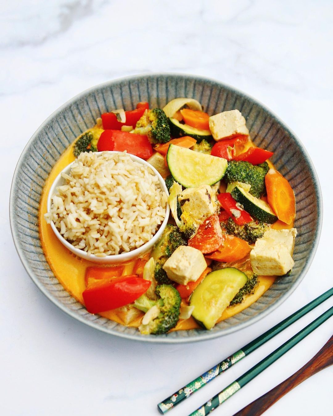 Easy Vegan Panaeng Curry Stew