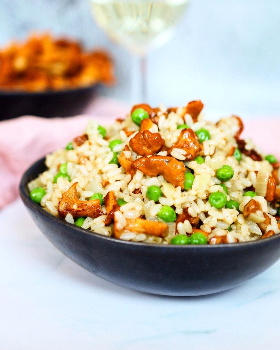 Risotto Recipe:-With Mushrooms and Peas-