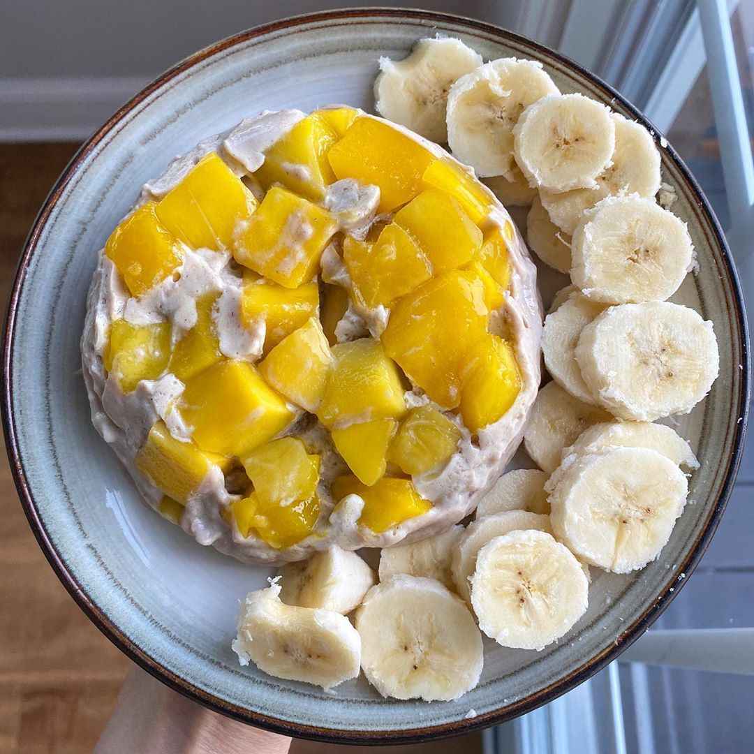 Mangoes and Cream Pudding