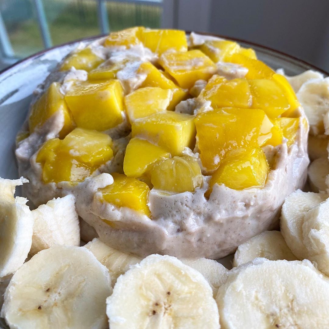 Mangoes and Cream Pudding