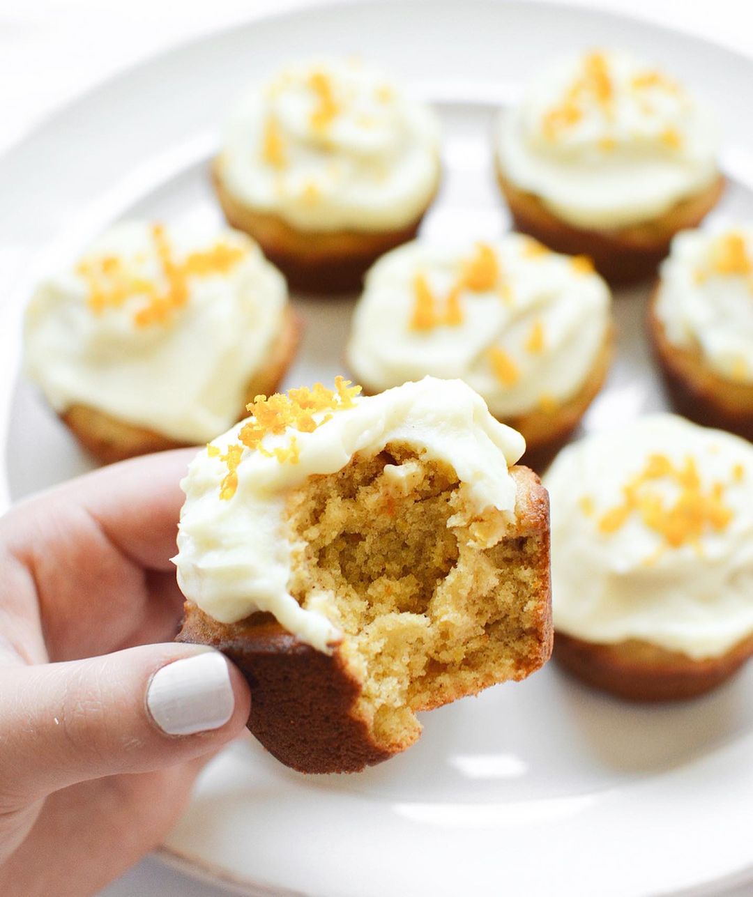 Healthy Orange Vanilla Cupcakes