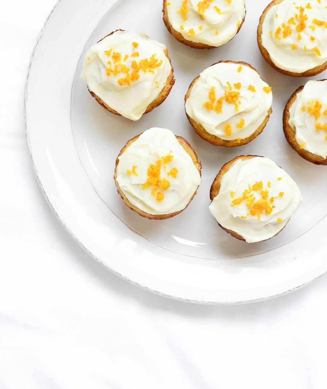 Healthy Orange Vanilla Cupcakes